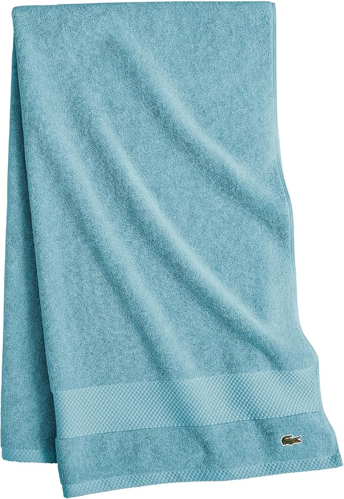 Lacoste Heritage 100% Supima Cotton Bath Sheet, Premium Super Soft Bath Towel