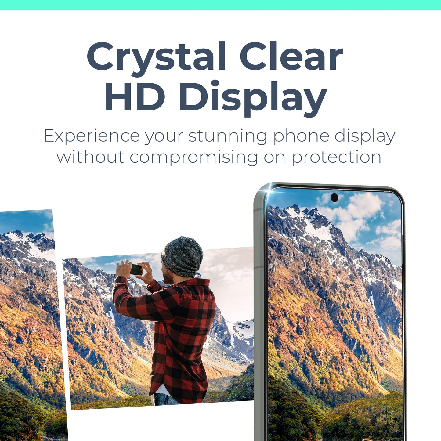 Power Theory Designed for Samsung Galaxy S21 FE 5G Screen Protector Tempered Glass [9H Hardness], Easy Install Kit, 99% HD Bubble Free Clear, Case Friendly, Anti-Scratch, 2 Pack