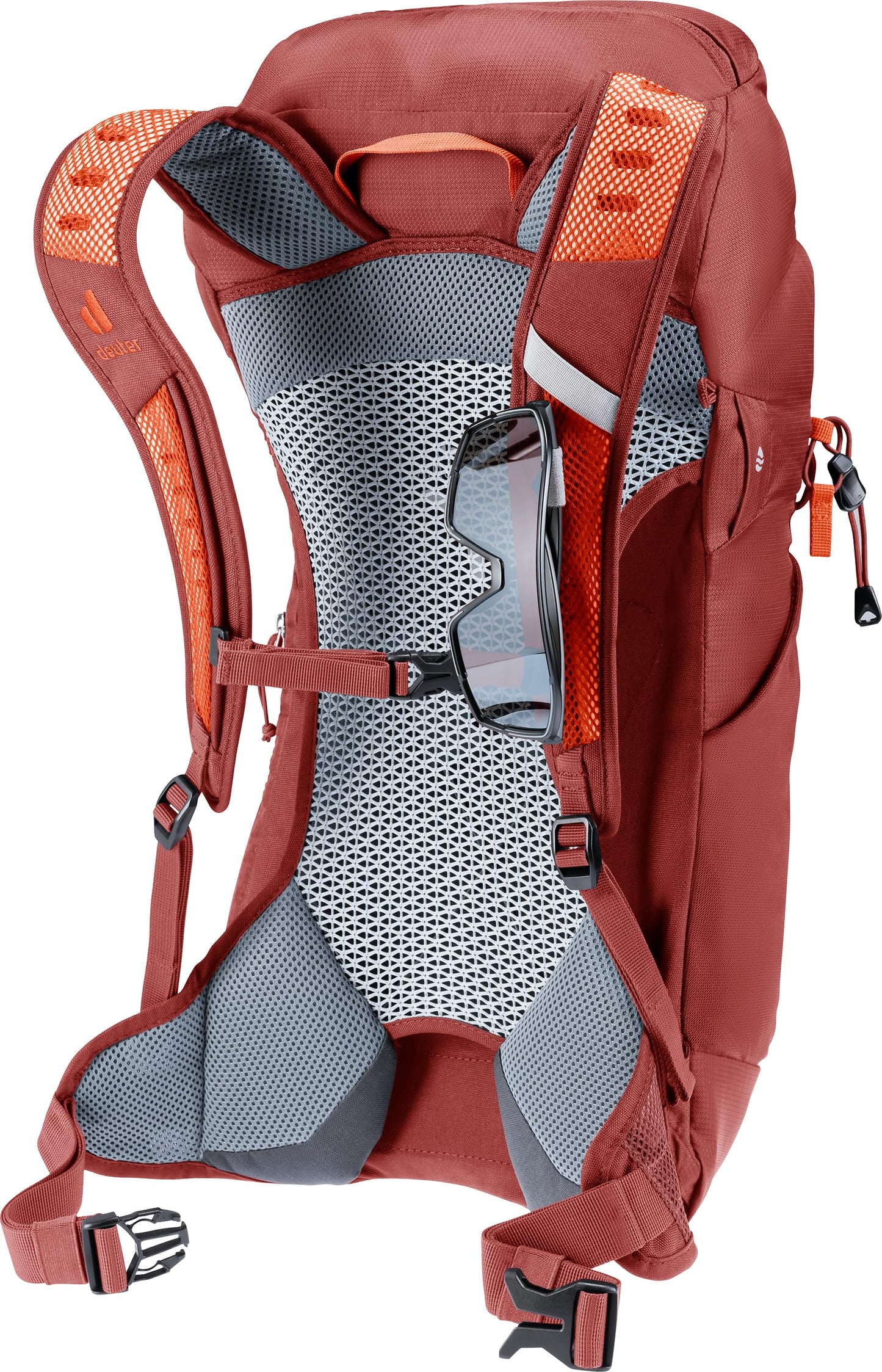 Deuter AC Lite 16L Hiking & Daypack Backpack with Steel Frame & Superior Breathability - Paprika-Redwood