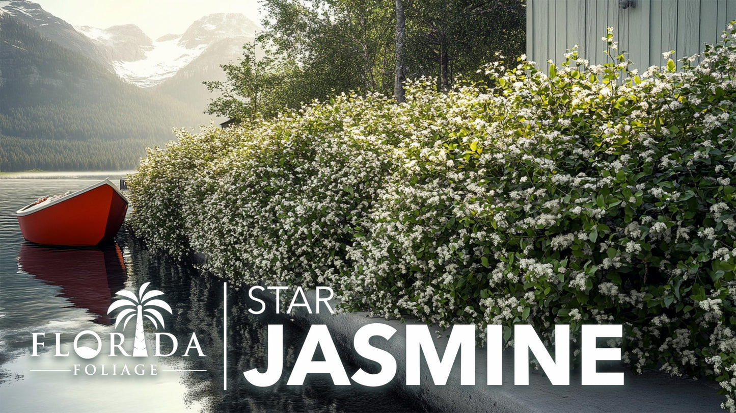 Star Confederate Jasmine | 1 Extra Large Trade 3 Gallon Plant | Trachelospermum jasminoides | Flowering Vine Plants | Evergreen Ground Cover for Landscaping