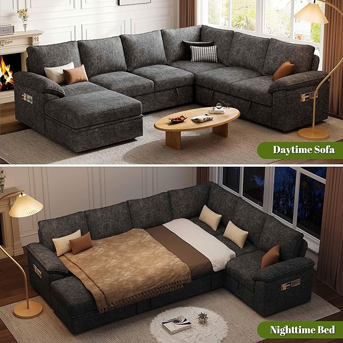 108 Inch Sectional Sleeper Sofa