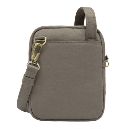 Travelon Unisex Adults Anti-theft Courier Small N/S Slim Tote, Stone Gray