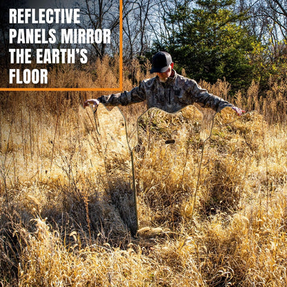 Summit Outdoors GhostBlind Predator Hunting Ground Blind 4-Panel Reflective Hunting Blind