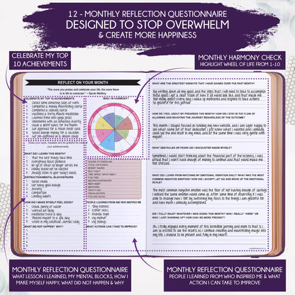 Deluxe 2026 Planner Weekly and Monthly | Law of Attraction Planner with Productivity App | 12-Month for Productivity, Gratitude & Goal Setting | Includes Foldable Vision Board, Gift Box & Stickers