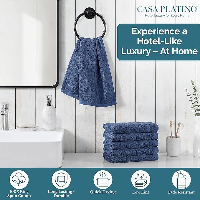 Casa Platino Hand Towels for Bathroom