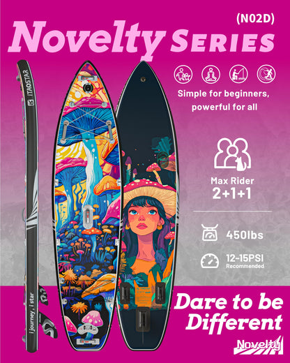 iTAOSTAR N02D 35" Extra Wide SUP for Enhanced Stability - Inflatable Stand Up Paddle Board - Premium Paddle Board Kit for Adults & Youth - All Skill Levels - Includes SUP Accessories