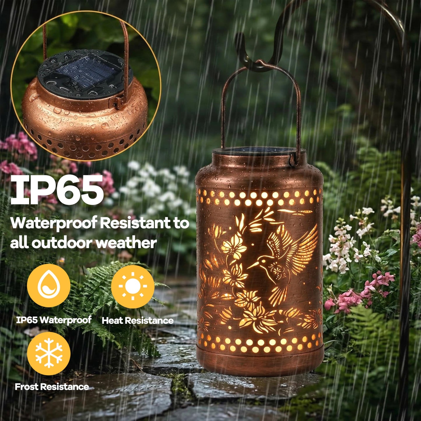 Hummingbird Solar Lanterns Outdoor Waterproof with Ground Stake - Unique Gifts for Women Mom Grandma,Birthday Gifts for Women,House Warming Gift New Home - for Garden Patio Yard Porch Lawn