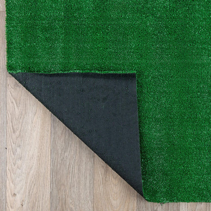 Rugshop Artificial Grass Indoor Outdoor Area Rug, Lightweight Synthetic Turf with Rubber Backing, Easy to Clean Polypropylene Lawn Mat for Patio, Balcony, Deck, 7'10" x 10' Green