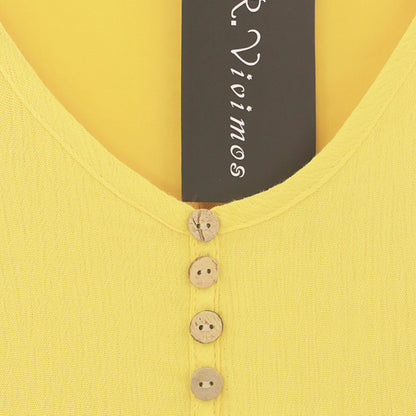 R.Vivimos Women Long Sleeve Cotton Casual Loose Plus Size Irregular Long Dresses