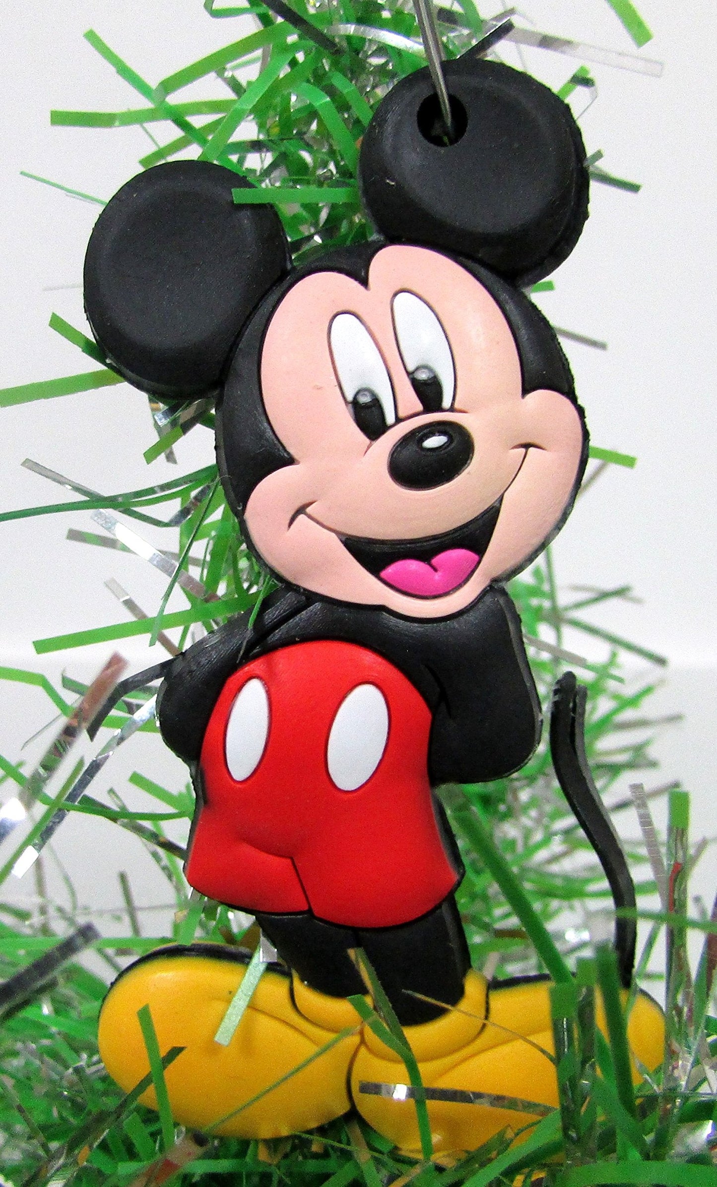 Mickey Mouse 6 Piece Ornament Set Featuring Mickey Mouse, Minnie Mouse, Donald Duck, Daisy Duck, Goofy and Pluto - Unique Shatterproof Plastic Design - Great for Kids
