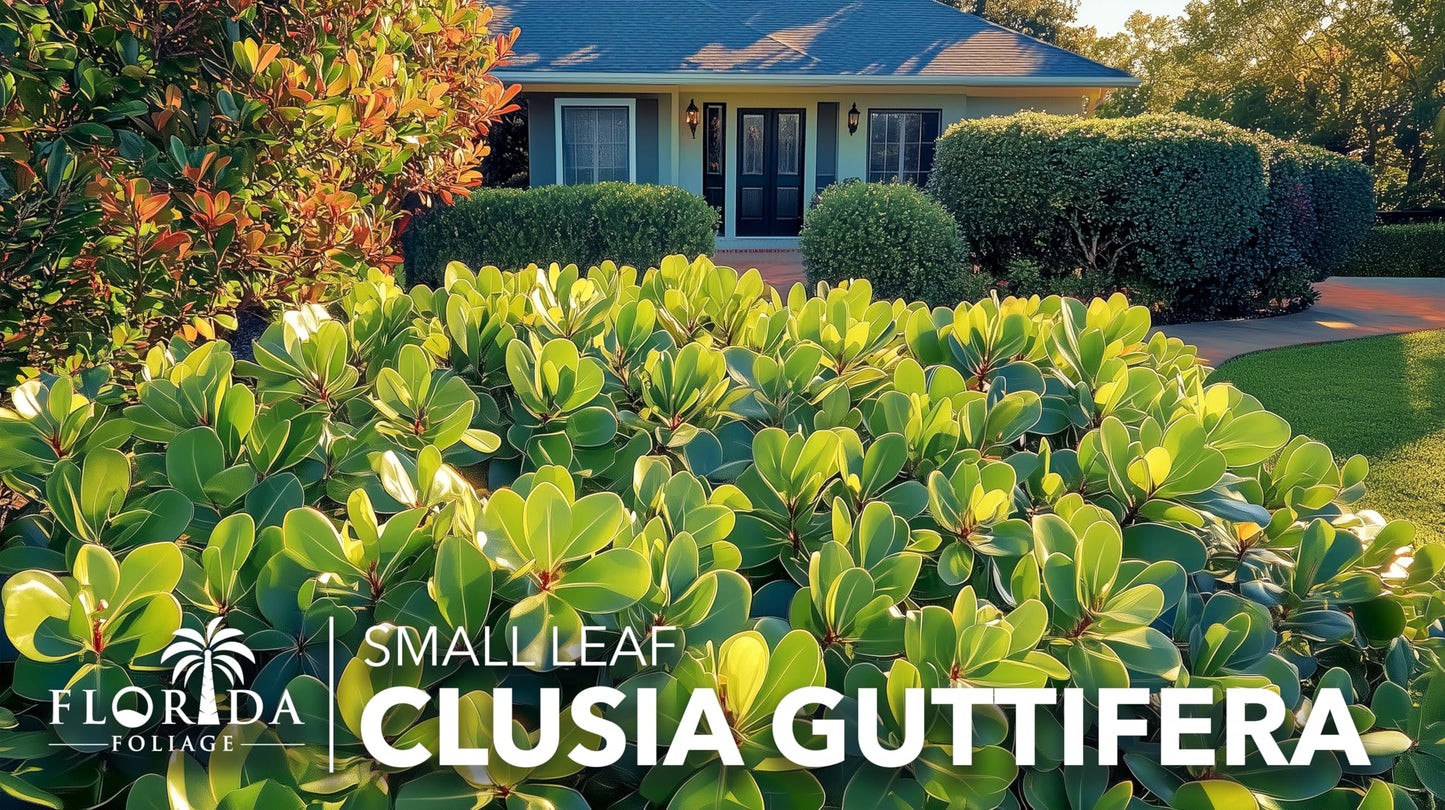 Clusia Guttifera Small Leaf | 10 Live Plants | Clusia guttifera | Privacy Hedge Plants | Evergreen Shrub for Tropical Landscaping