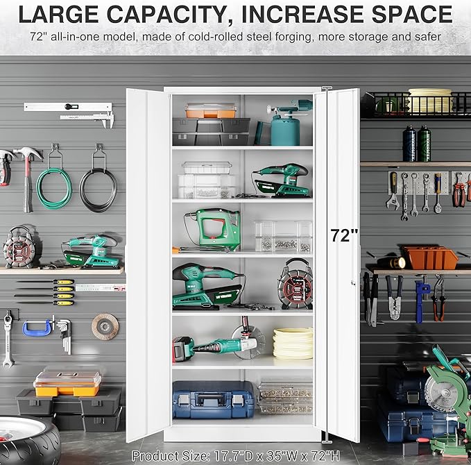 Wide & Deep Metal Storage Cabinet