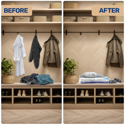 Simple Deluxe 20 Pack Space Saver Bags (4 Jumbo/4 Large/4 Medium/4 Small/4 Roll M) Vacuum Storage Bags, Vacuum Seal Bags with Hand Pump for Comforters, Blankets, Bedding, Pillows and Clothes