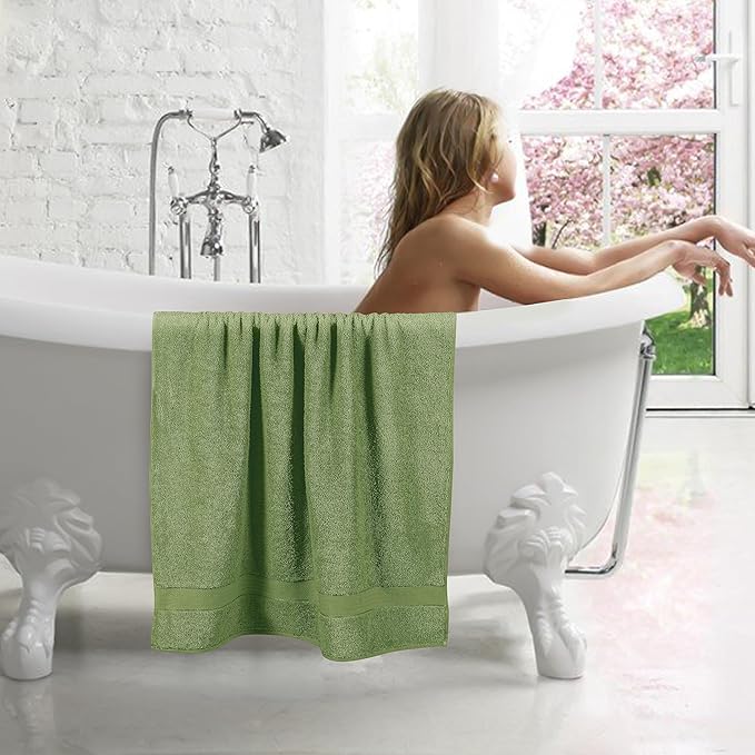 GLAMBURG 700 GSM Premium Cotton 2-Pack Oversized Extra Large Bath Sheet Set