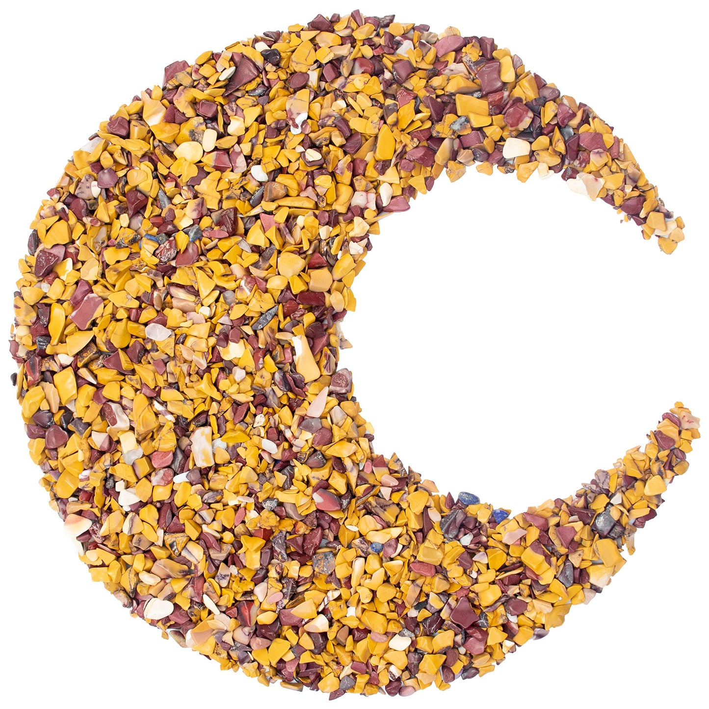 Crocon 1/2 LB Crushed Mookaite Jesper Chips Bulk Stones 1100+ Carats Natural Quartz Pieces Irregular Shape Gemstones House Warming Gifts New Home & Chakra Healing Crystals Home Dcor Gifts for Women