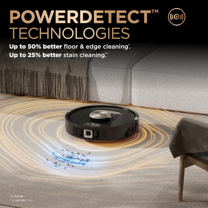 Shark Robot Vacuum & Mop Combo, PowerDetect NeverTouch Pro,Self-Emptying,Self-Refill with Self-Clean Pad Wash & Dry, 60-Day Debris Capacity,30-Day Refill Tank, 5PowerDetect Technologies,White,AV2800ZE