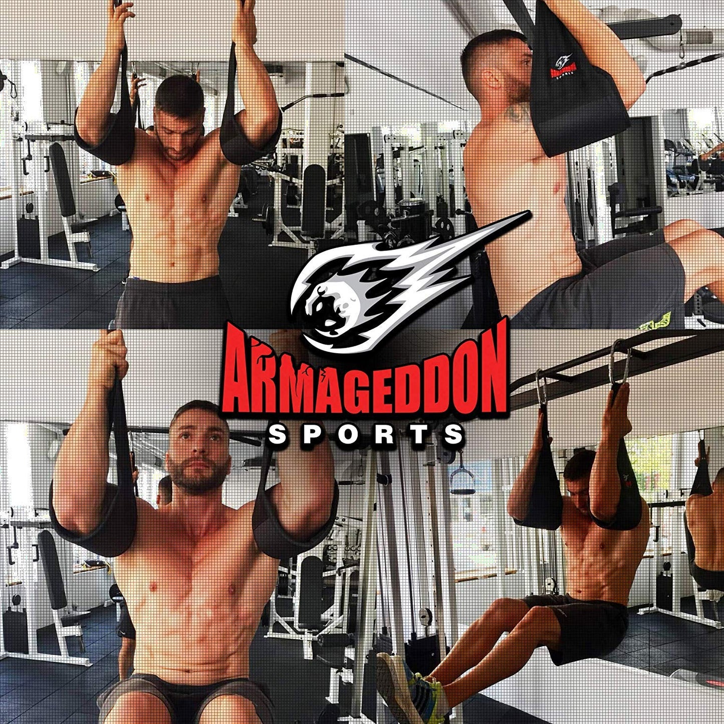 Premium Ab Slings Straps - Rip-Resistant Heavy Duty Pair for Pull Up Bar Hanging Leg Raiser Fitness - Ab Exercise Equipment, Superb Arm Padding for Abdominal Training Workout Equipment