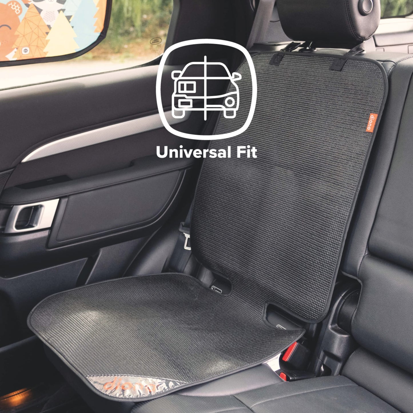 Diono Grip It, Vehicle Seat Protector, Black,1 Count (Pack of 1)