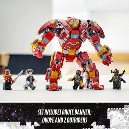 LEGO Marvel The Hulkbuster: The Battle of Wakanda Action Figure, Buildable Toy with Hulk Bruce Banner Minifigure, Avengers: Infinity War Set for Kids, Boys & Girls 76247