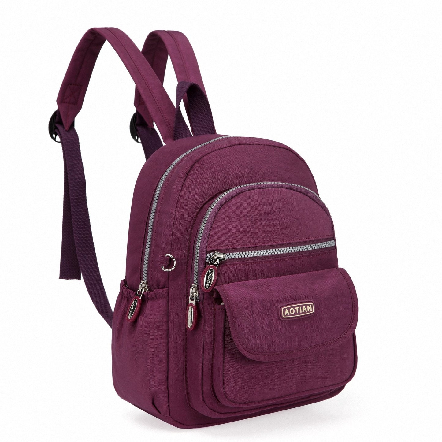 AOTIAN Nylon Lightweight Sturdy Little Casual Backpack 7 L Purple