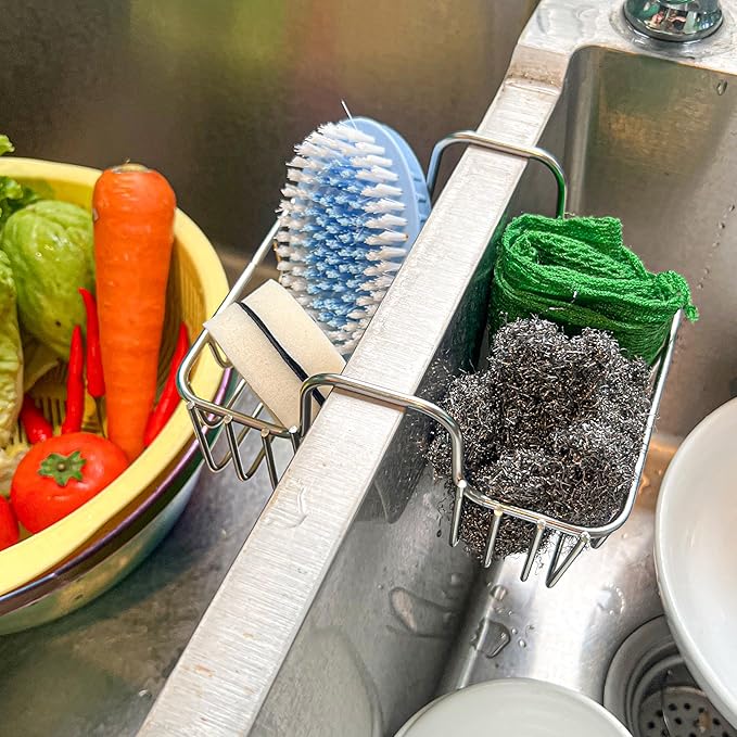 Stainless Steel Sponge Holder for Kitchen Sink