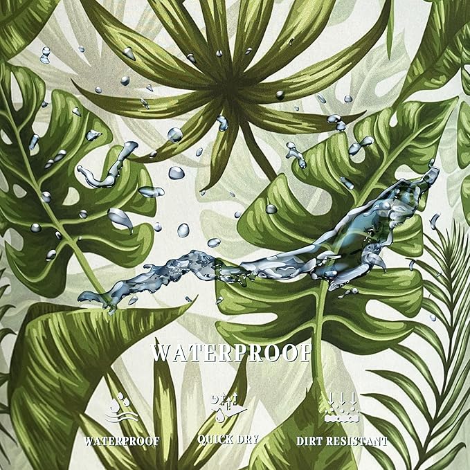 Tropical Leaves Laundry Basket Hawaii Foldable Funny Laundry Hamper Oxford