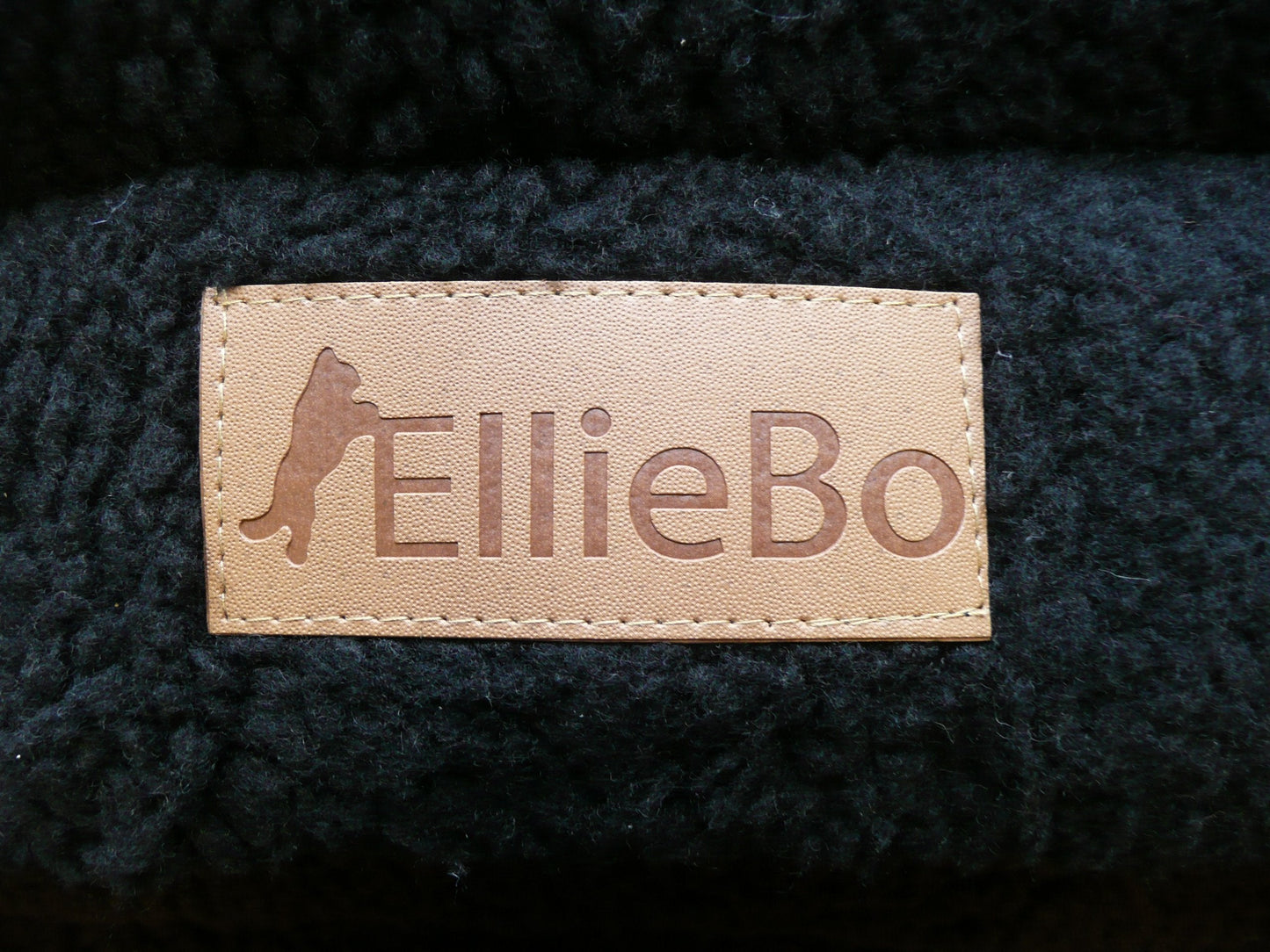 Ellie-Bo Large Black Sherpa Fleece Mat for 36-inch Dog Cage