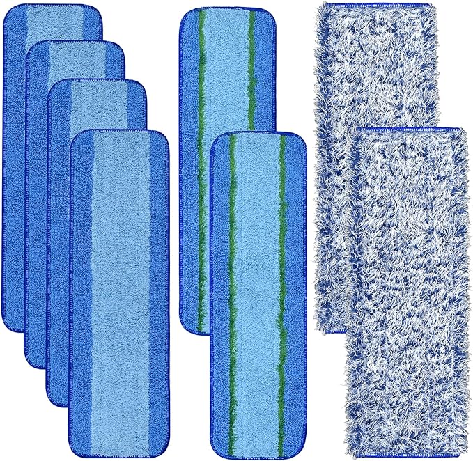 8 Pack Microfiber Cleaning Pad for Bona Mop Hardwood & Hard Surface Floors Dry