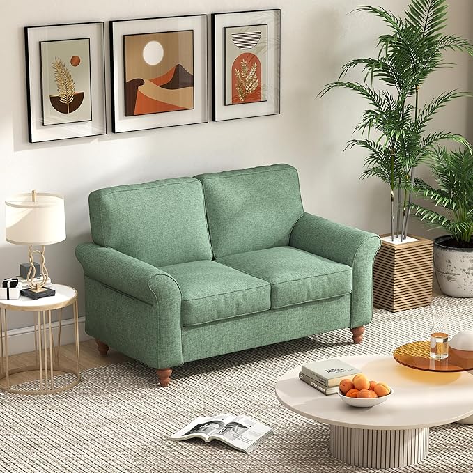 Bonzy Home 57" Loveseat Sofa, 2 Seater Comfy Love Seat Sofa