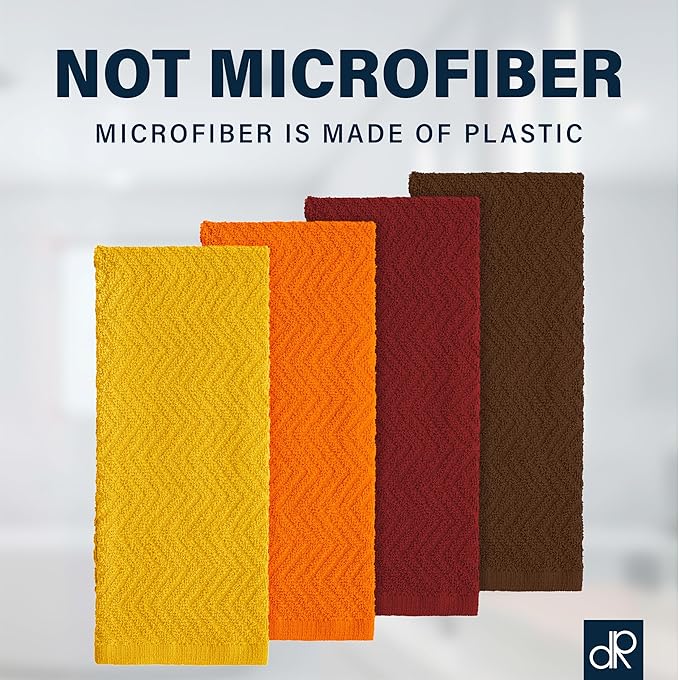 DecorRack 100% Cotton Kitchen Towels