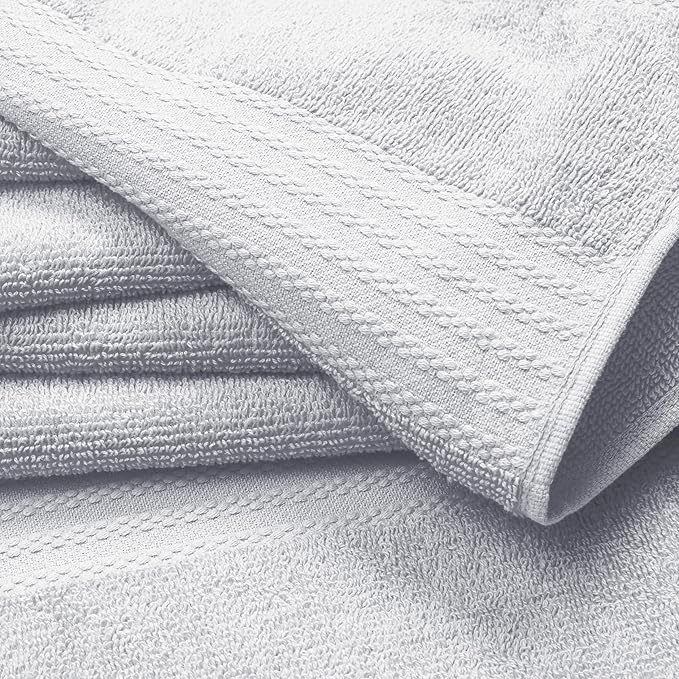GLAMBURG Premium Cotton Oversized 2 Pack Bath Sheet 35x70-100% Pure Cotton