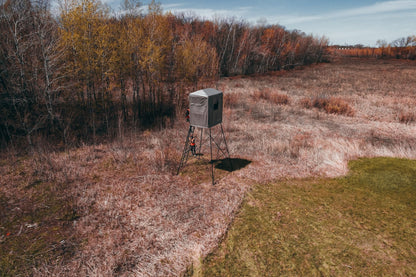 Rivers Edge Landmark™ 550 Hunting Blind LM550B – 7' Tall, 6' x 4.5' Interior, Adjustable Windows, Steel Frame, Marine-Grade Fabric – Fits LM550T Tower Only