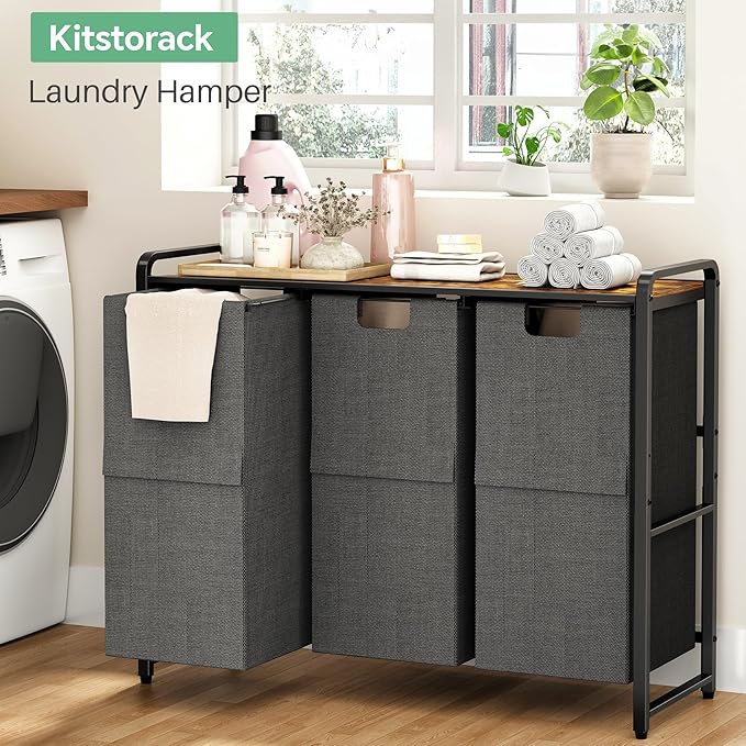 Kitstorack Laundry Hamper with Shelf