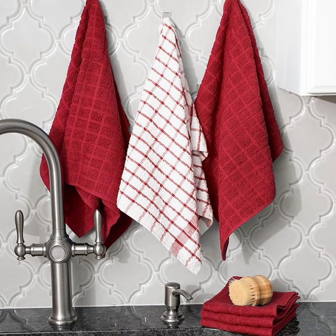 Ritz Premium Kitchen Towel and Dish Cloth Value Set: Highly Absorbent, Super