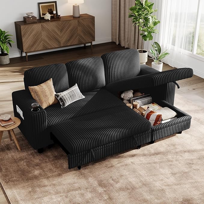 LINSY HOME Sectional Sleeper Sofa