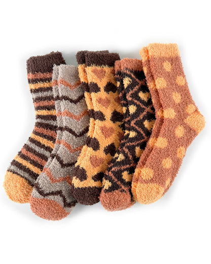 TEHOOK Warm & Cozy Valentines Gifts for Women, Fluffy Fuzzy Plush Sleeping Slipper Socks - Soft Warm Fabric