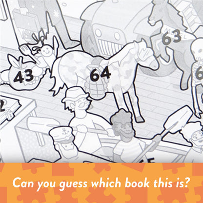 Mayhem in the Library: Jigsaw Puzzle with 101 Hidden Book Titles to Discover, for Book Lovers and Readers