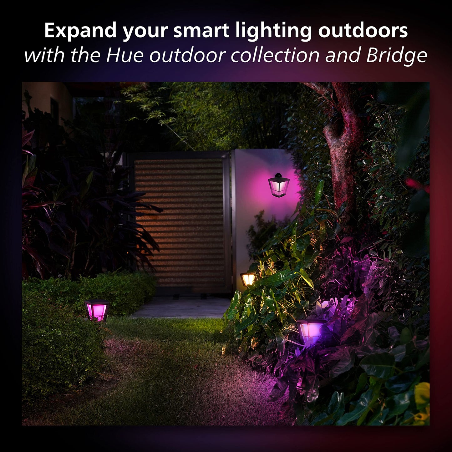 Philips Hue Outdoor Motion Sensor - Automatic Dusk to Dawn - Turns Lights On When Motion is Detected - 1 Pack - Requires Bridge - Works with Alexa, Google Assistant, and Apple Homekit - Weatherproof