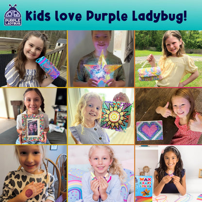 Purple Ladybug Lip Balm Making Kit for Girls Age 8+ - Natural Ingredients, Girls Birthday Presents - Great 8 9 10 11 Year Old Girl Gifts & Gifts for 10 Year Olds Girls - Make Your Own Lip Balm Kit