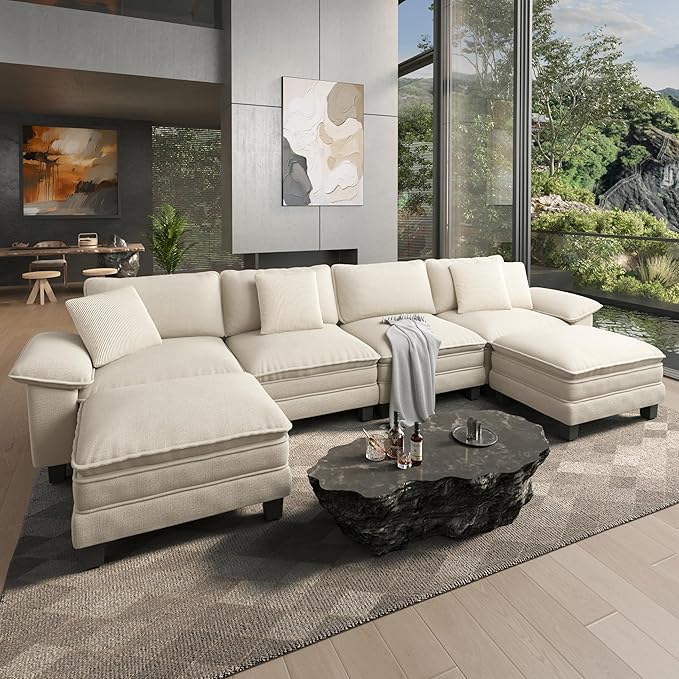 HERA'S HOUSE 158" Modular Sectional Sofa, Oversized U Shaped Couches