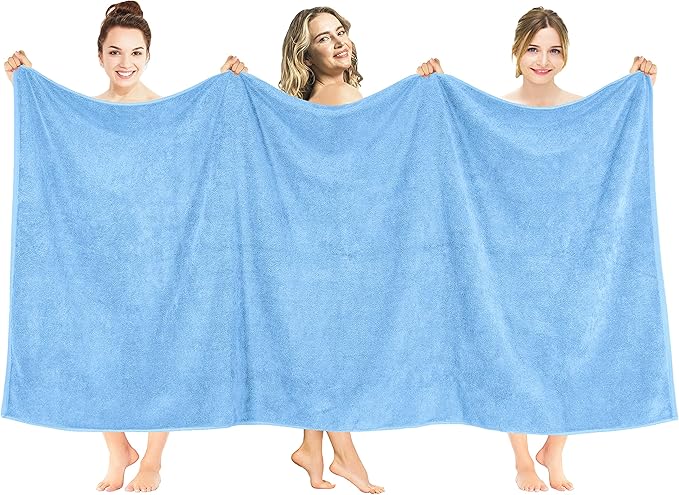 American Soft Linen 100% Cotton 600 GSM Turkish 40x80 Oversized Bath Towel Sheet