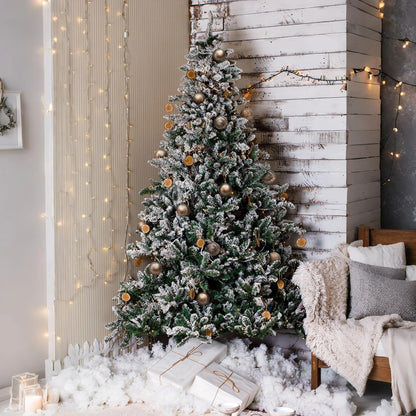 KI Store Coffee Brown Christmas Balls 34pcs 2.36-Inch Christmas Tree Decoration Ornaments for Xmas Tree Holiday Wreath Garland Decor Ornaments Hooks Included