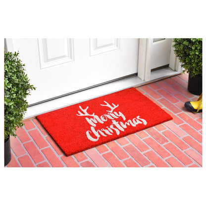 Calloway Mills 101741729R Christmas Antlers Doormat