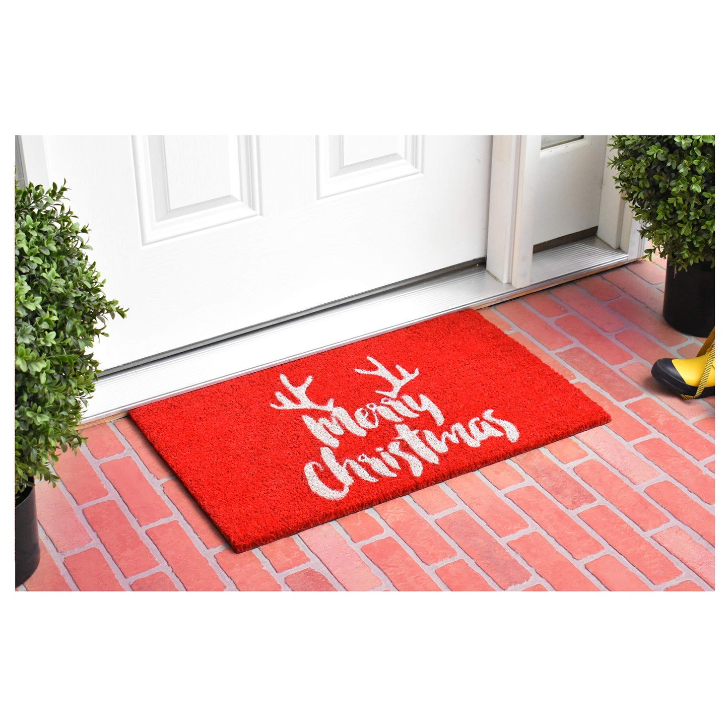Calloway Mills 101741729R Christmas Antlers Doormat