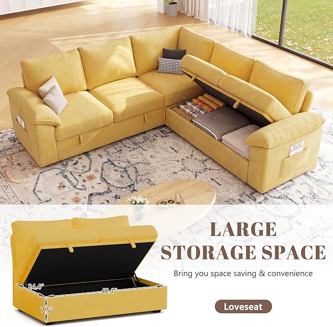 85 Inch Modular Sectional Sofa