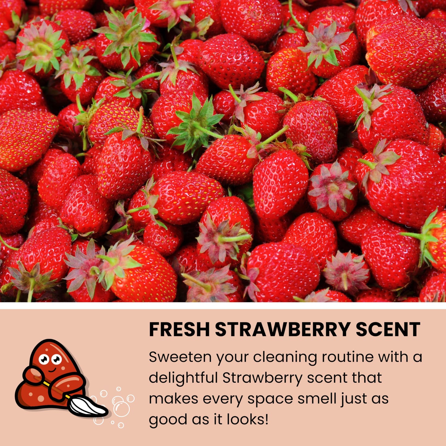 Slime Buddies Car Cleaning Gel Putty - Strawberry Scented Interior Detailing Tool for Cup Holders, Air Vents & Keyboard - Reusable Auto Detailing Accessories - Dust Remover Goop - Gift for Men Women