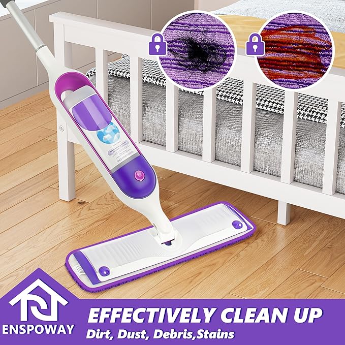 Reusable Mop Refills Pads for Swiffer PowerMop, 4 Pack Power Mop Refill Pads