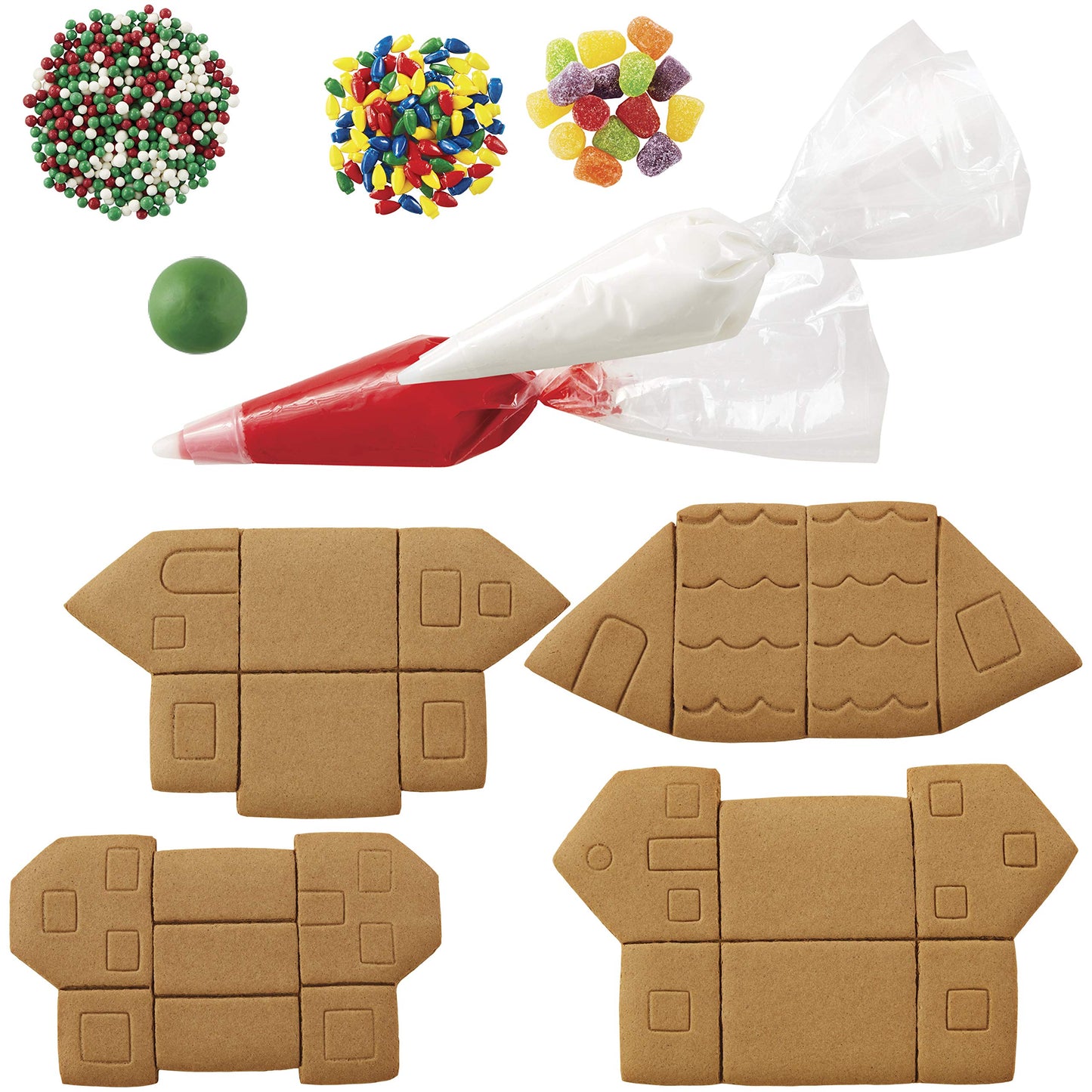 Wilton Build it Yourself Mini Village Gingerbread Decorating Kit