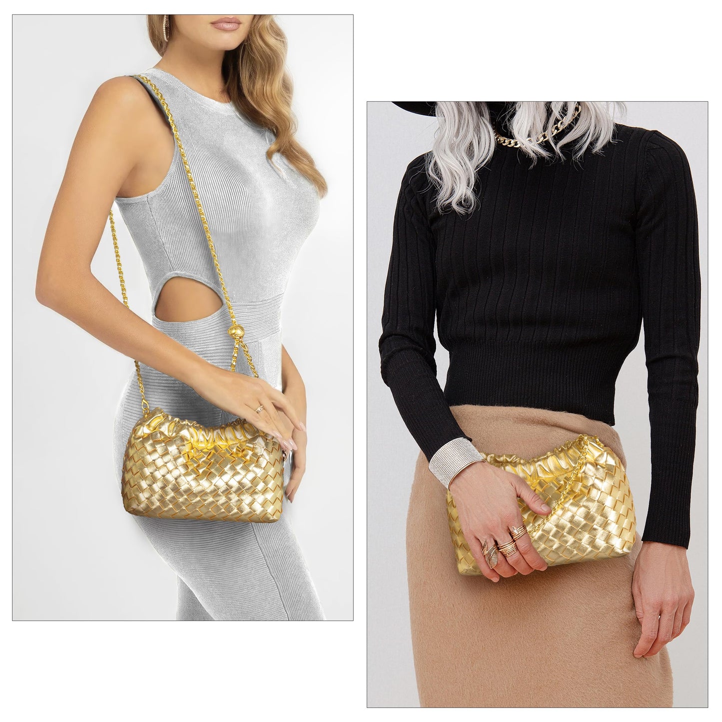 Small Crossbody Bag For Women Trendy.Dumpling Bag Clutch Purse For Women Evening Bag Cloud Purse Vegan Leather Hobo Bag