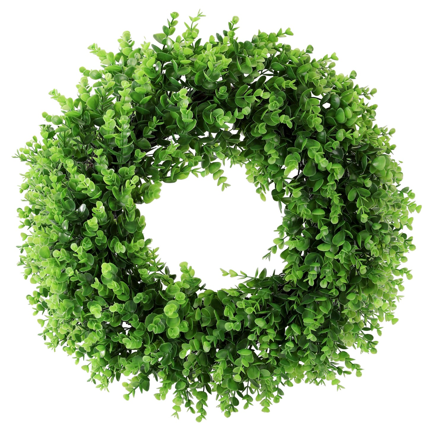 DUZYXI Boxwood Wreath Artificial Preserved for Garden Front Door, The Green Boxwood Wreath Will Keep Your Door, Walls, and Windows Fresh All Year Round and is an Great Home Decor -20 INCH
